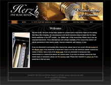 Tablet Screenshot of herzmusicbox.com